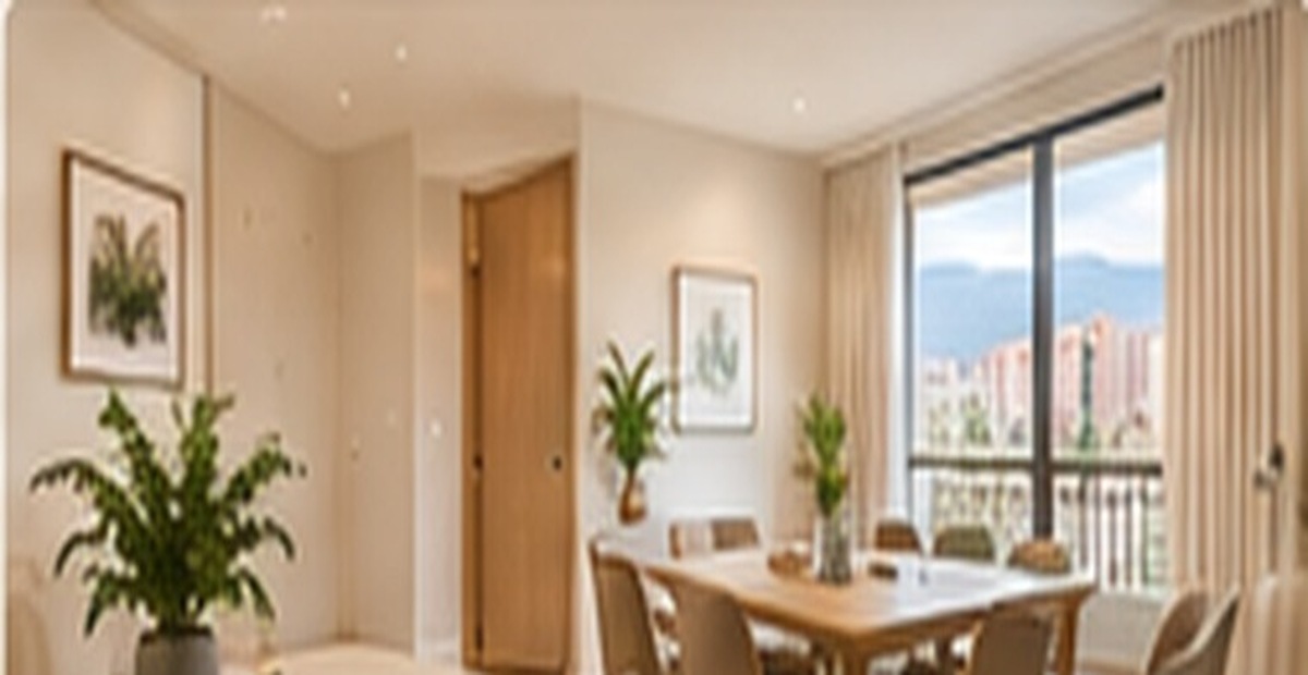 Apartamento con acabados equilibrados, madera clara y luz natural